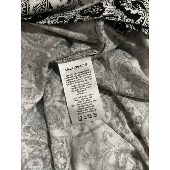 ELLEN TRACY Womens Caftan - Soft Stretch Jersey Zip Front Lounge Caftan L/XL - Picture 11 of 11